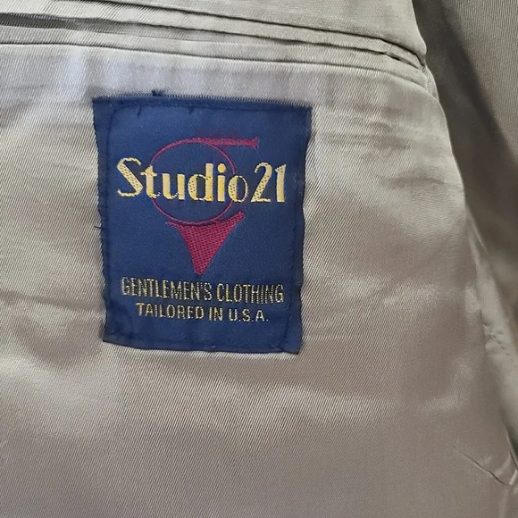 Studio21 3 Button Men's Blazer - Picture 2 of 7